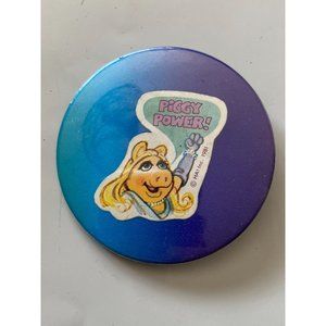 Vintage 1981 Ms. PIGGY POWER Muppet Pinback Pin Button